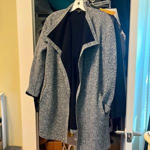 Ann Taylor - gray sweater jacket